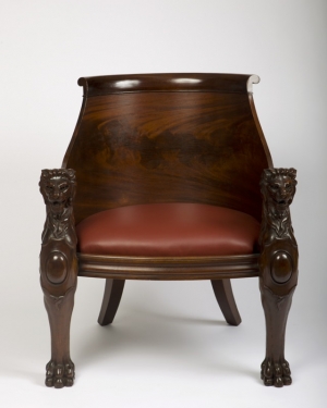 A Regency Mahogany Desk Armchair